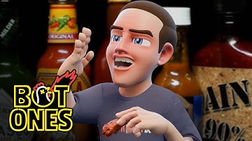 ReactBot Begs for Mercy Eating Hot Ones