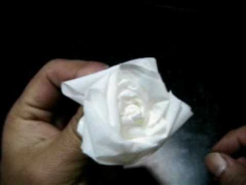 Rose Of Tissue Paper ティッシュペーパーのバラ Youtube
