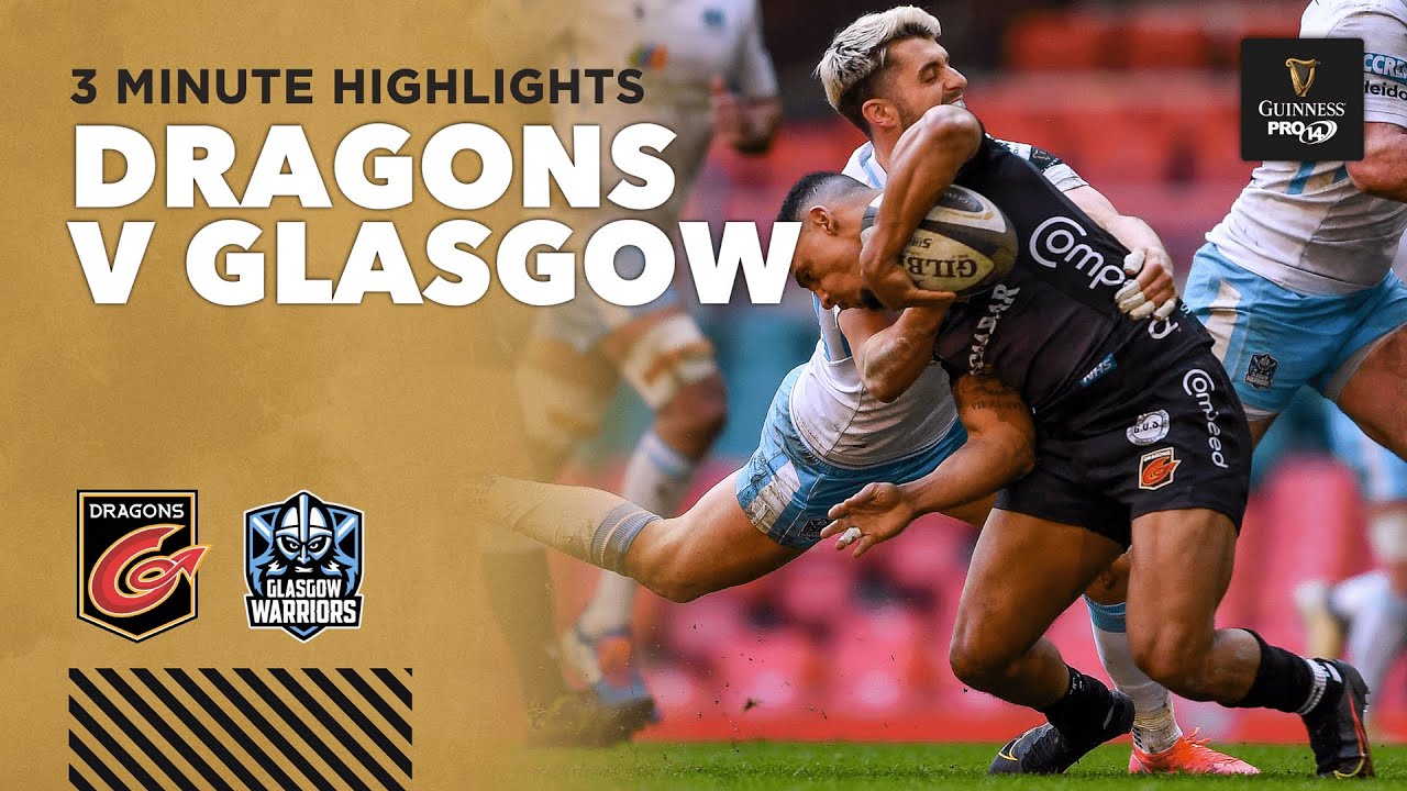 3 Minute Highlights Dragons v Glasgow Warriors Round 16 Guinness PRO14 2020/21