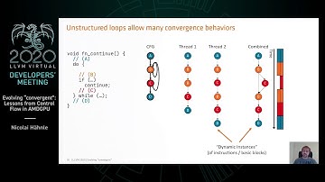 2020 LLVM Developers’ Meeting: N. Hähnle “Evolving convergent: Lessons from Control Flow in AMDGPU”