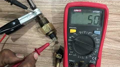 How to check Two-wire coolant temperature sensor testing with a multimeter. temperature sensor