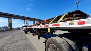 2 every 8 foot, legit way of securement? #throwback #flatbed