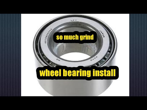 How to replace a front wheel bearing - YouTube