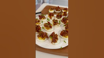 Bacon Jam Deviled Eggs w/ Big Bear
