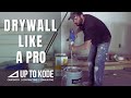 How the Pro's Mix Drywall Mud and Apply Tape