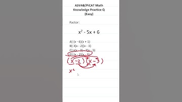 ASVAB/PiCAT Math Knowledge Practice Test Question: Factoring #acetheasvab with #grammarhero #afqt