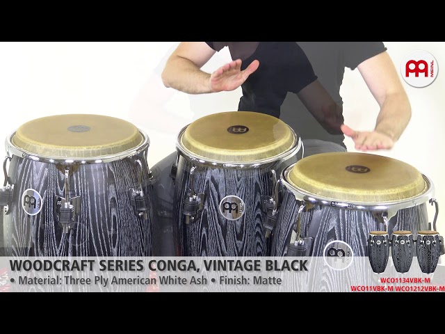 MEINL Percussion - Woodcraft Series Congas, Vintage Black