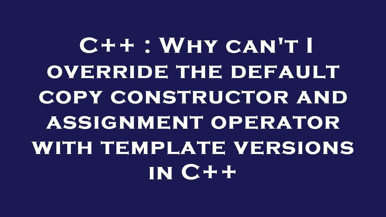 .net override assignment operator