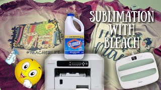 will bleach ruin sublimation