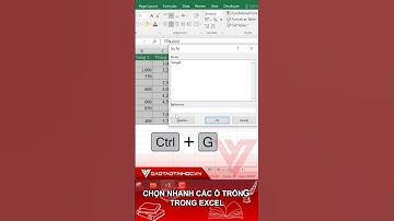 Cách chọn nhanh các ô trống trong Excel #daotaotinhoc #tinhocvanphong #excel #thayvinh