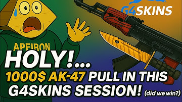 HOLY!… 1000$ AK-47 PULL IN THIS G4SKINS SESSION! (did we win?)