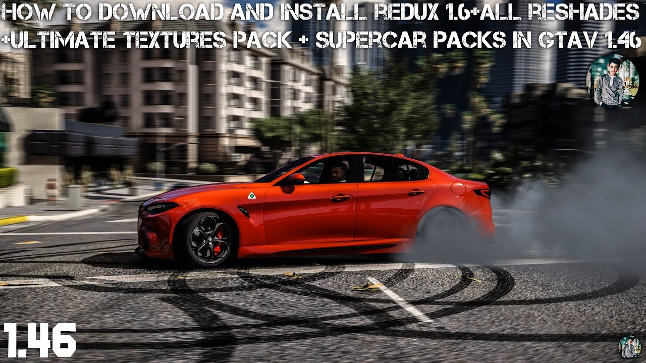 How to download and install REDUX 1.6 in Latest GTA V 1.46 Complete Tutorial + All Reshade's + Cars!
