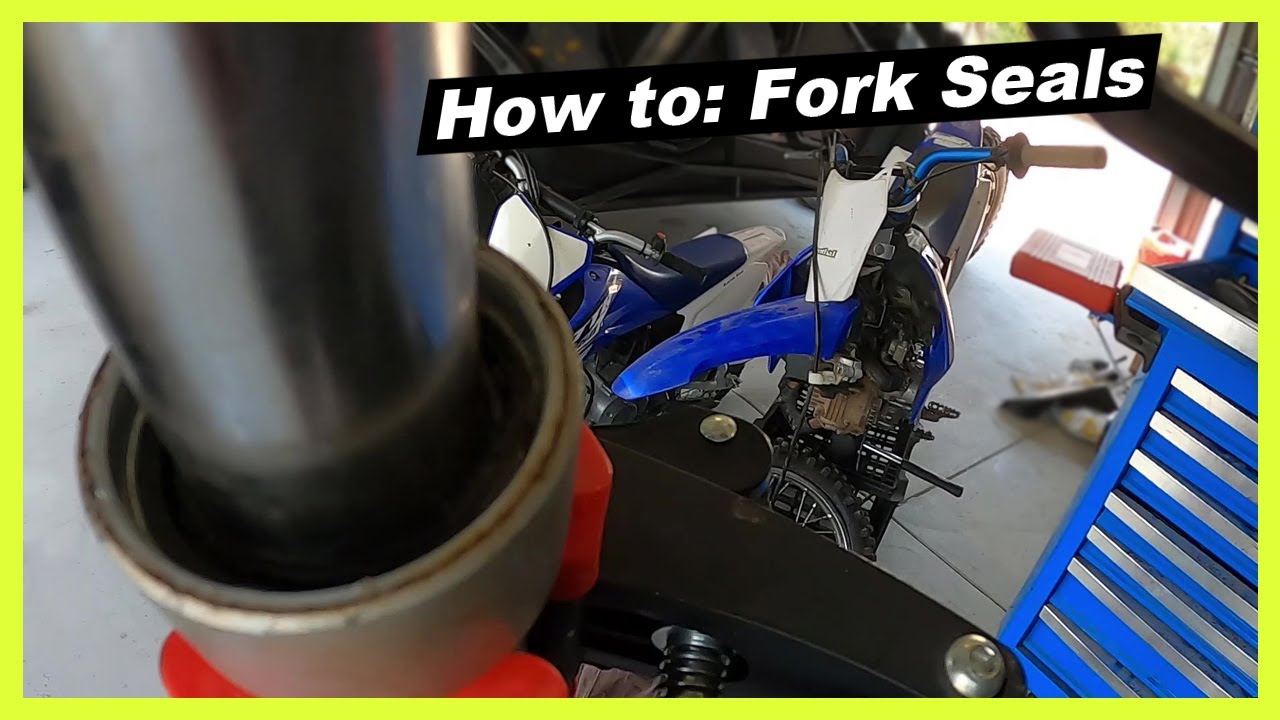How to replace Yamaha TTR110 fork seals. YouTube