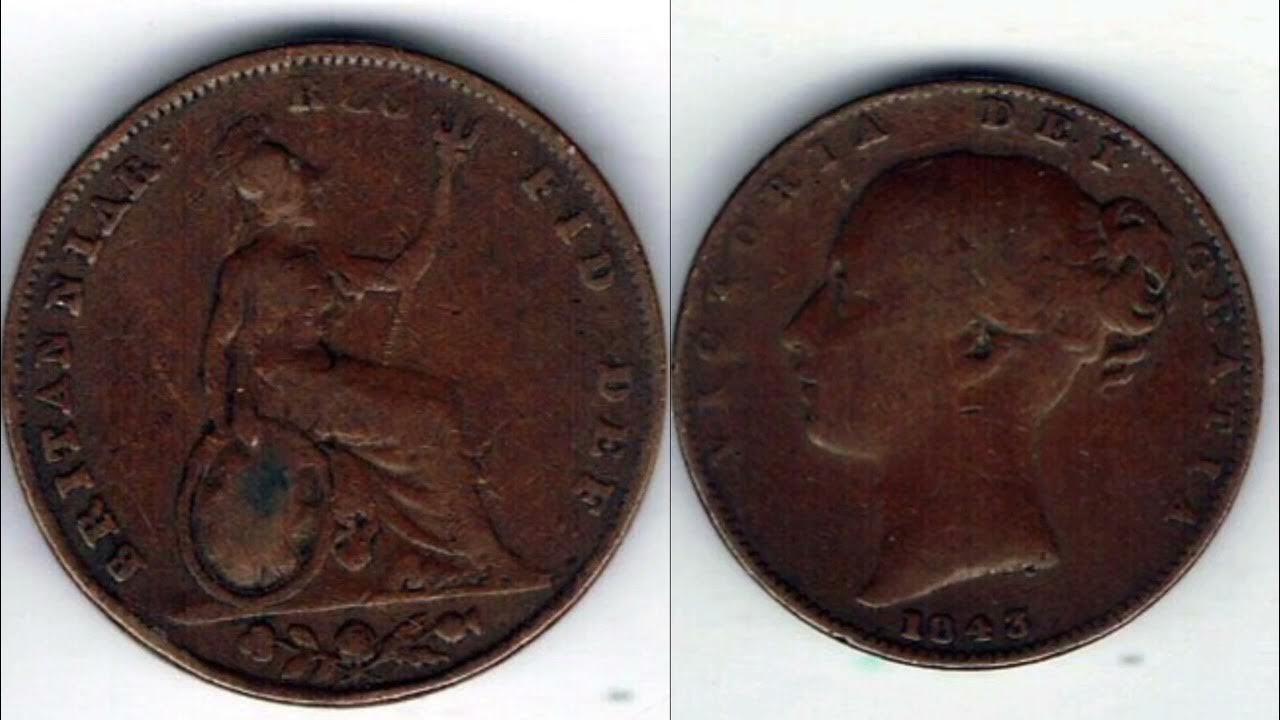 1843-1-4-d-farthing-coin-value-value-queen-victoria-coin-youtube