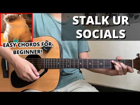 Stalk Ur Socials - s0rrow (Guitar Tutorial) No Capo! Easy Chords For Beginner!