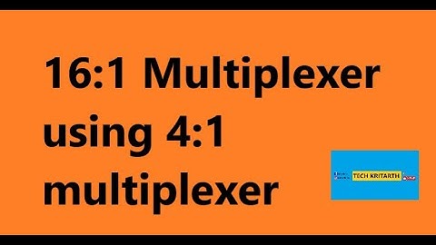 16:1 MUX Using 4:1 MUX ||Digital electronics||