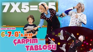 6 7 8 Ler Çarpım Tablosu Figoş Abladan Çarpım Tablosu Öğren