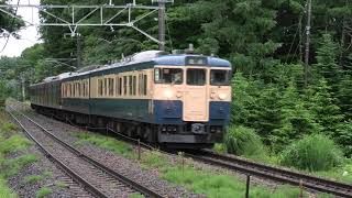 しなの鉄道115系S12編成+S26編成(横須賀色) 普通長野行 中軽井沢～信濃追分通過【4K】