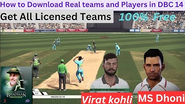 How to Download Real Teams for FREE in Don Bradman Cricket 14 (DBC 14) | Get Real Teams in DBC 14