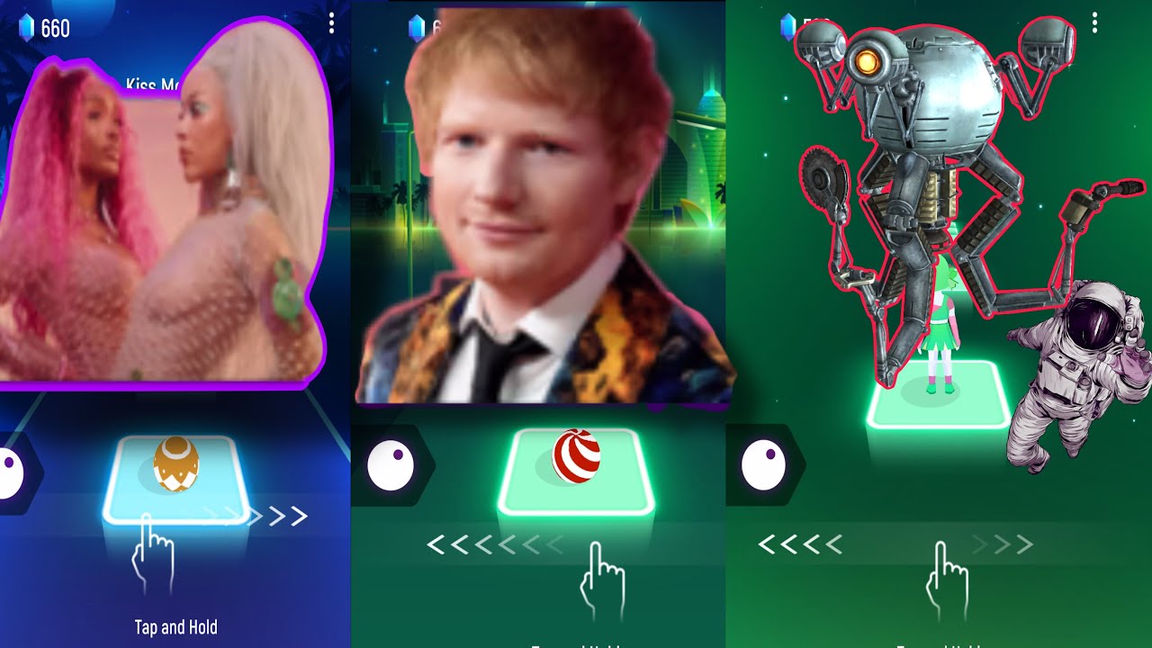 Kisses Me More 🆚 Bad Habits 🆚 Hunger Gameplay | Tiles Hop EDM Rush