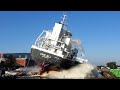 AASFJELL | amazing big ship launch at ROYAL BODEWES shipyard in Hoogezand | 4K-Quality-Video