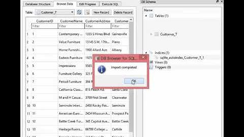Import CSV data sqlite