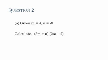 Algebra Quiz #1 Part 1