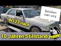 Mercedes W123 nach 10 Jahren Standzeit