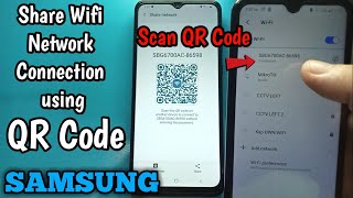 How to Share Wifi Network Connection using QR Code in Samsung Galaxy A02 | Samsung to itel screenshot 5