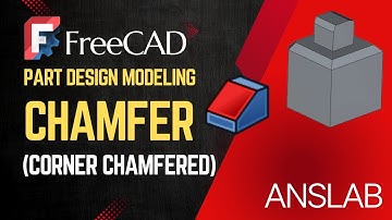 freecad modeling chamfer | corner rectangle | part design tutorial