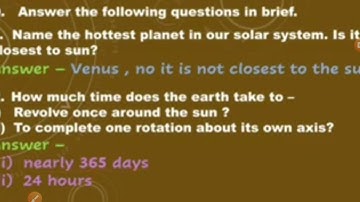 Class 5 Science Chapter 11 Our Solar System Part 7