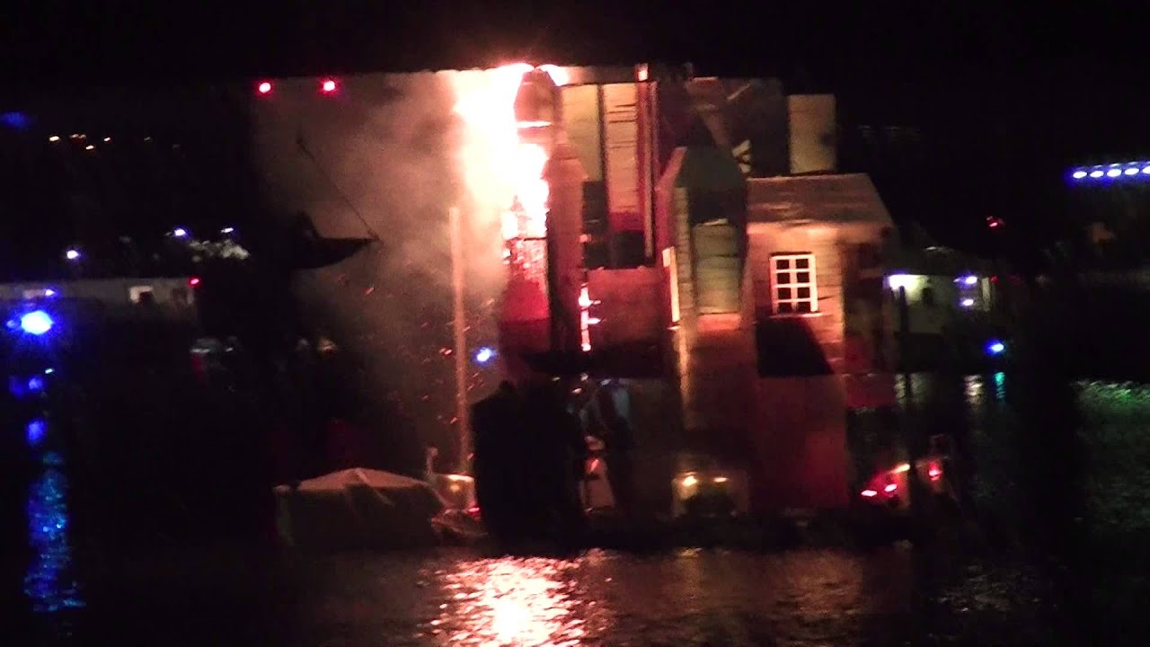 uava Burning House Effigies at the Great Chicago Fire Festival