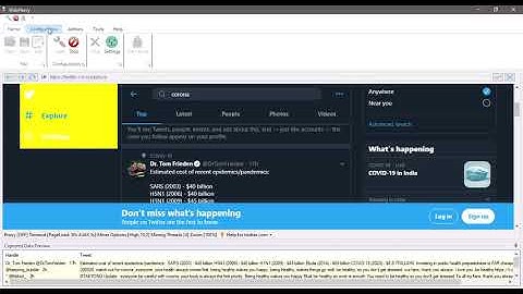 Scraping Twitter using WebHarvy