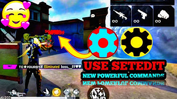 15 PREMIUM COMMANDS 😎 || aim lock command || set edit headshot command || Set Edit Commands ||