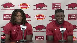 Razorback Football Linebackers Bradley Shaw and Ja'Quavion Smith Recap Fall Camp