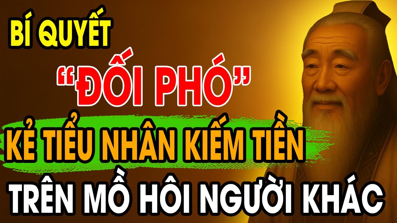 CỔ NHÂN DẠY: Bí quyết sống khôn ngoan đối phó kẻ tiểu nhân kiếm tiền ...