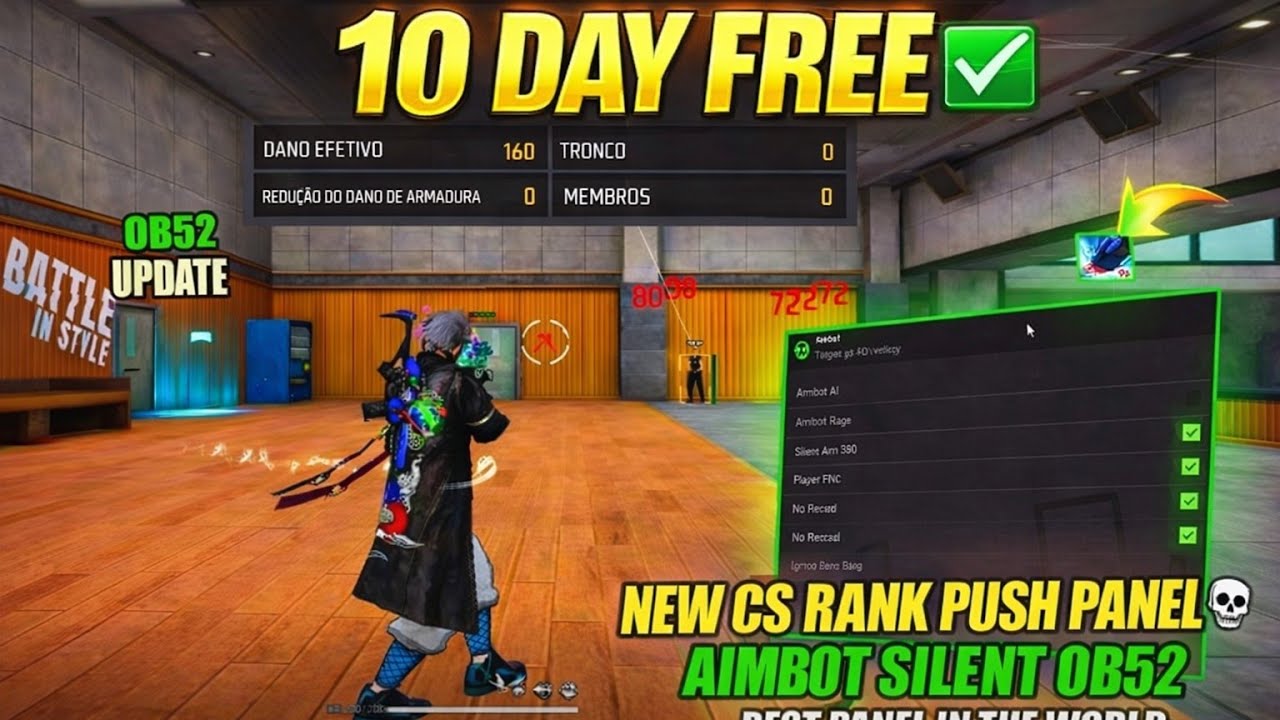 FREE FIRE PC PANEL OB52 AIMBOT RAGE PANEL | EVERY DAY FREE PANEL FOR ALL SERVER SAFE