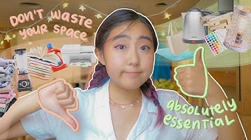 the ultimate dorm packing guide // what to bring & what to leave at home