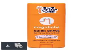 Megababe Quick Shave No Rinse Shave Stick Shaving Touch Ups &amp; Travel Made Easy