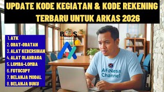 UPDATE LATEST ACTIVITY CODES \u0026 ACCOUNT CODES FOR ARKAS 2026