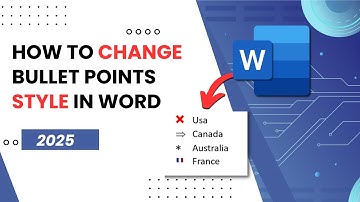 How To Change Bullet Points Style in Word (Easy & Updated 2025)