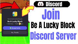 How to Join Be A Lucky Block Discord Server on Mobile screenshot 2