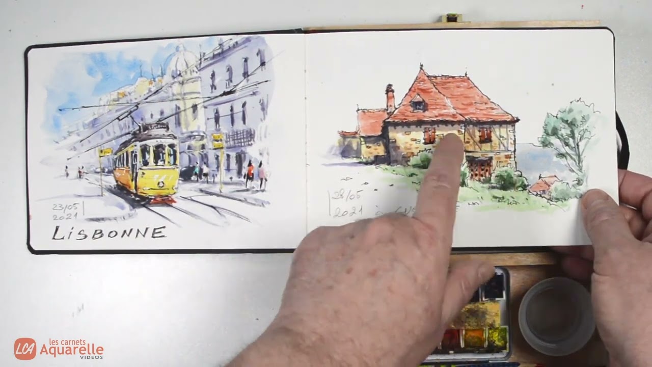 Aquarelle :  Atelier Croquis de voyage