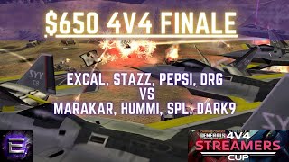 LIVE | $650 4v4 Streamers Cup Grand Final | Team ExCaL vs Team Marakar | C&C Zero Hour