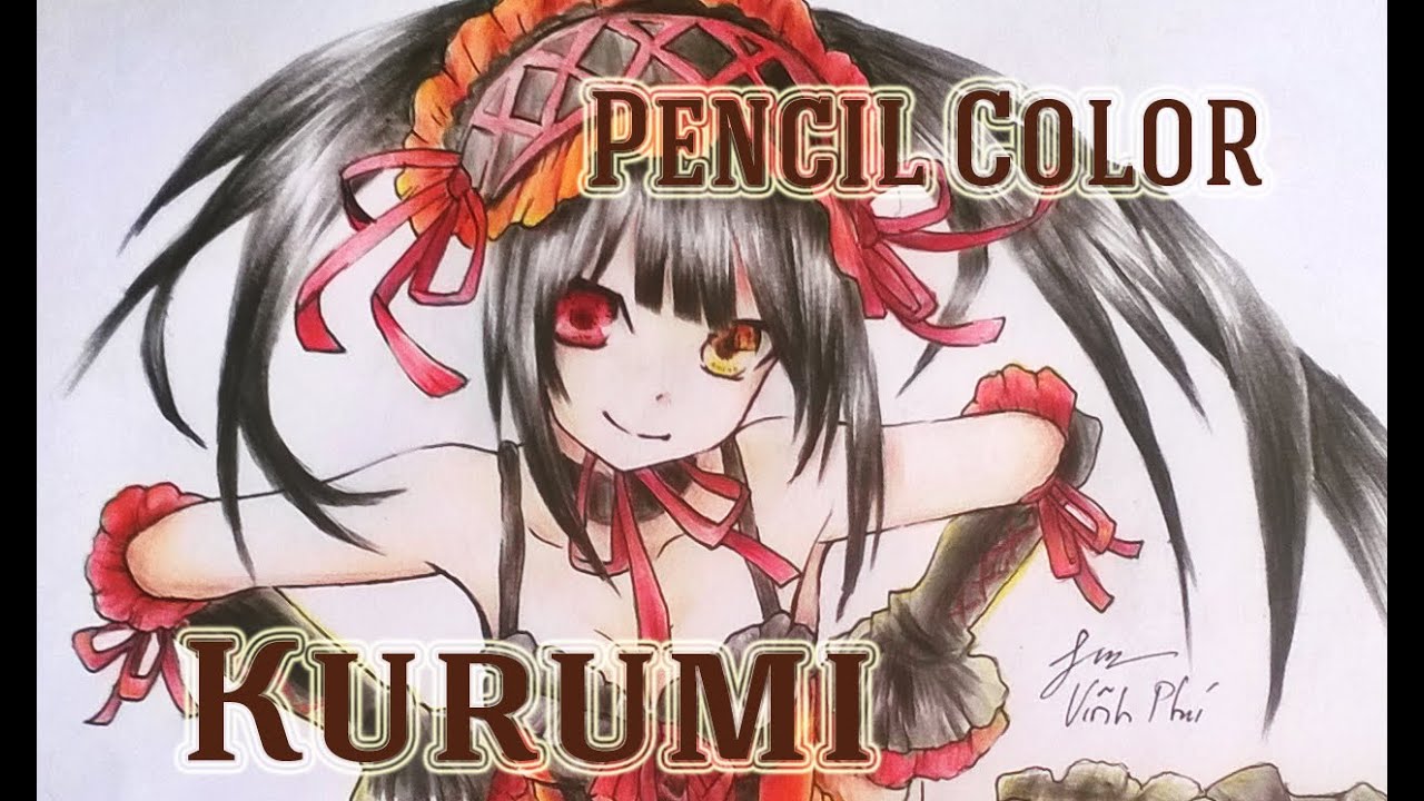 Draw Kurumi from Date a live - YouTube