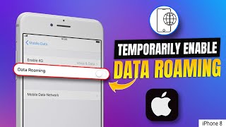 How to Enable Data Roaming Temporarily on iPhone 8 Plus | Turn ON Data Roaming