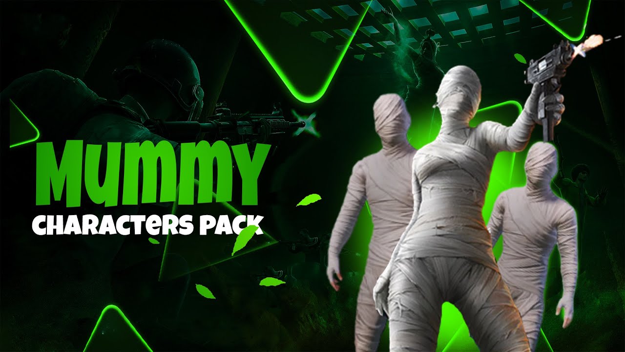 Ready go to ... https://youtu.be/_Z83-ez_-xU [ Mummy characters pack | 40+ Pubg mummy characters pack | Tech Caps]