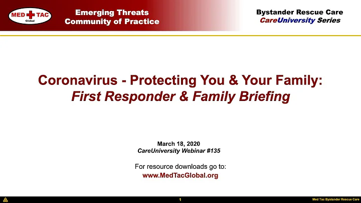 Coronavirus  Protecting You & Your Family: First R...