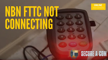 NBN FTTC NOT CONNECTING