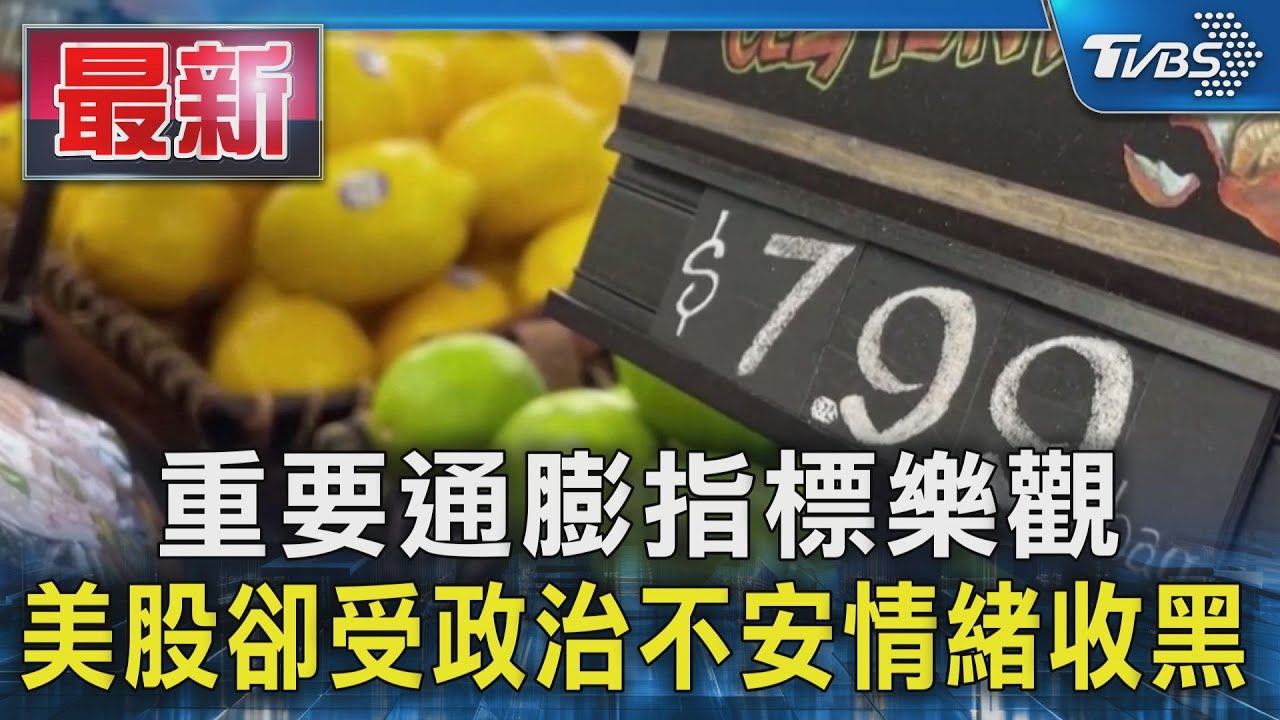 重要通膨指標樂觀 美股卻受政治不安情緒收黑｜TVBS新聞 @TVBSNEWS01